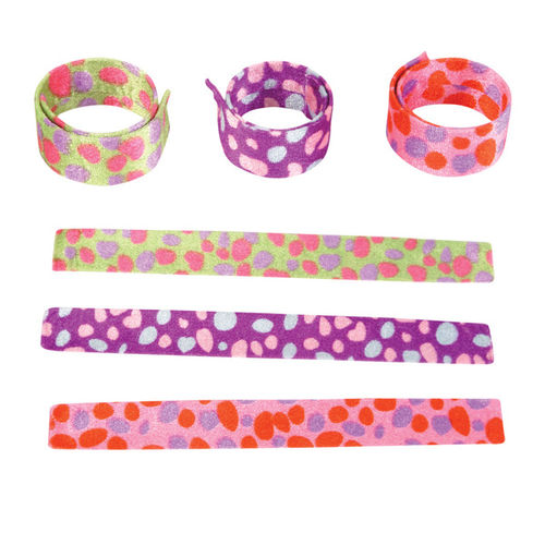 9"" Polka Dot Slap Bracelet Case Pack 12