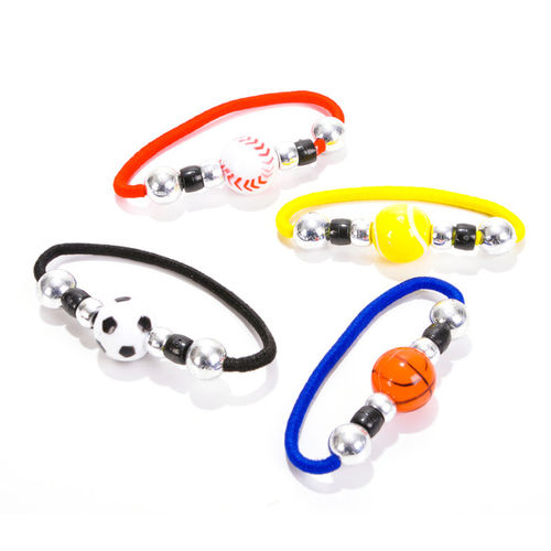 6""Sports Ball Stretch Bracelet Case Pack 12