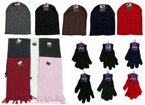 Winter Beanie Hats, Gloves, and Scarves Case Pack 180