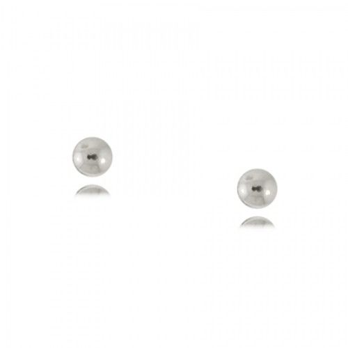 Ball Stud Earrings in Sterling Silver For Children - 3mm