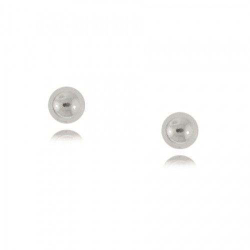 Children'S Ball Stud Earrings in Fine Sterling Silver - 4 Mm