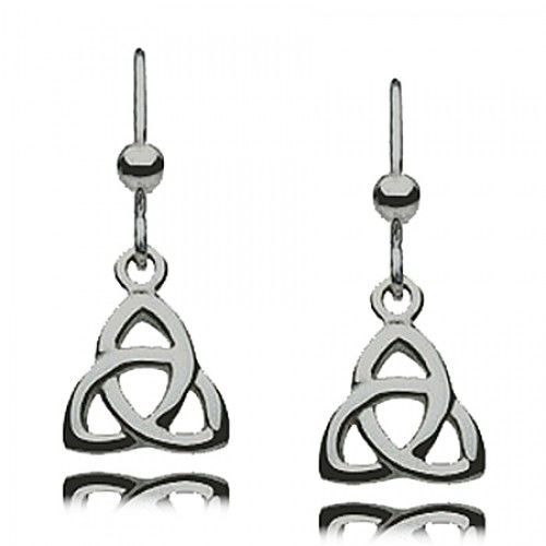 Celtic Triquetra Earrings - Sterling Silver Dangles