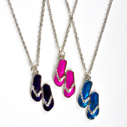 16"" Flip Flop/Stone Necklace Case Pack 12