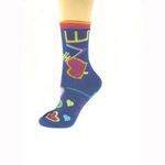 Women's K-BELL Socks-Love Print Case Pack 120