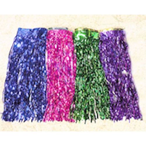 Girl's Costume: Purple Metallic Hula Skirt Case Pack 5