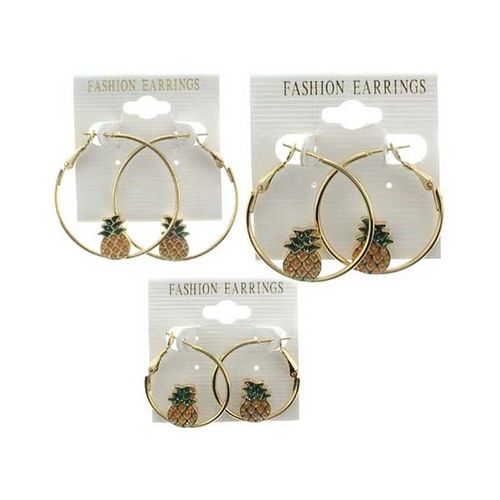 Gold Hoop Earrings Case Pack 60