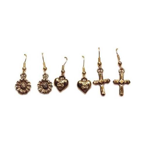 Goldtoned Earrings Case Pack 84