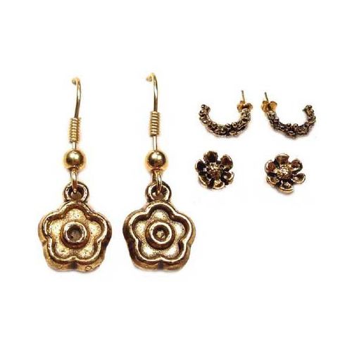 Goldtoned Earrings Case Pack 84