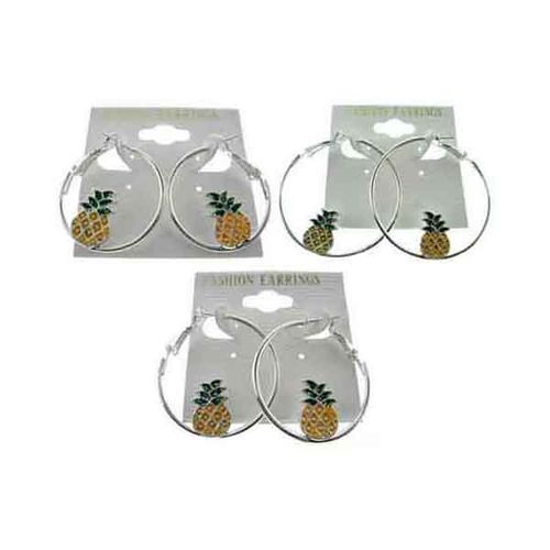 Silver Hoop Earrings Case Pack 60