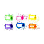 Assorted Color Transparent Vinyl Coin Purse Case Pack 60