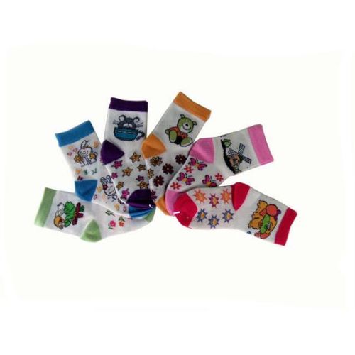 Toddler Girls Computer Socks. Case Pack 144