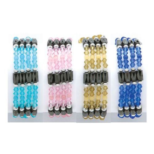 36"" Magnetic Lariats with Colorful Beads Case Pack 12