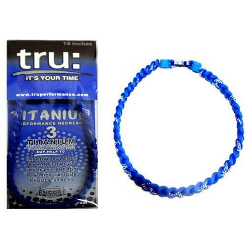 TRU Performance Titanium Necklaces - Blue Case Pack 12