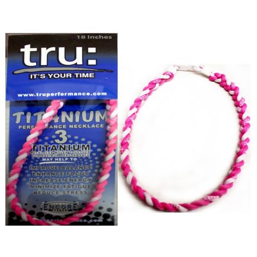 TRU Performance Titanium Necklace - Pink & White Case Pack 12