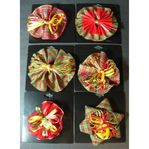 Christmas Bow Fashion Pin Case Pack 2