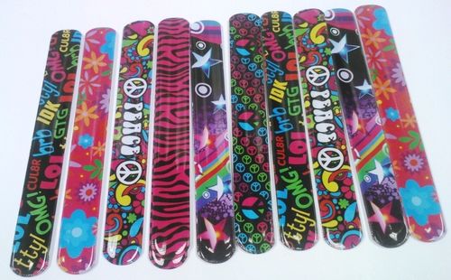 72 pc Assorted Hip and Trendy Slap Bracelets Case Pack 144
