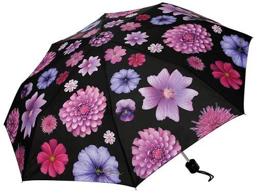 Umbrella Butterfly Collapsible Purple Multi Case Pack 4
