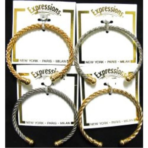 Wire Cuff Bracelet Case Pack 2