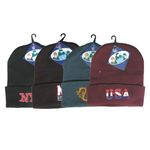 Embroidered Roll Up Ski Hats Case Pack 72