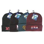 Embroidered Roll Up Ski Hats Case Pack 72