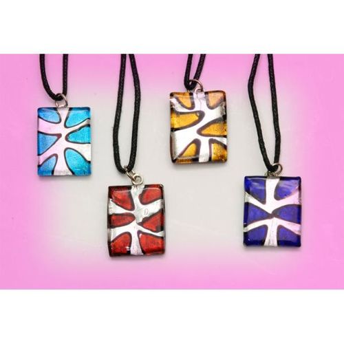 Glass Necklace Rectangular Shape Case Pack 12