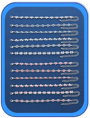 Metal Anklets Case Pack 12