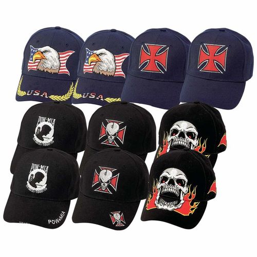 Diamond Plate&trade; 10pc Ball Cap Set with Embroidered Designs