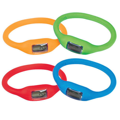 Silicone Band Lcd Watch Case Pack 24