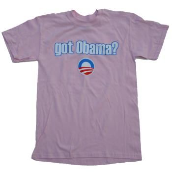 Barack Obama ""Got Obama?"" Pink T-Shirt Case Pack 24