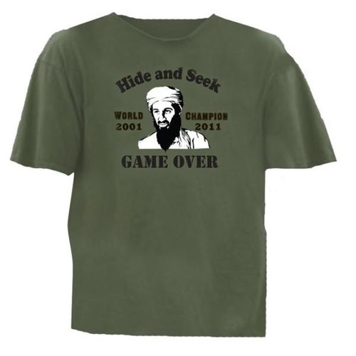 Osama Bin Laden ""Hide and Seek"" T-Shirt - Green Case Pack 24