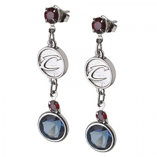 Cleveland Cavaliers Earrings Nba Logo W/ Team Colors