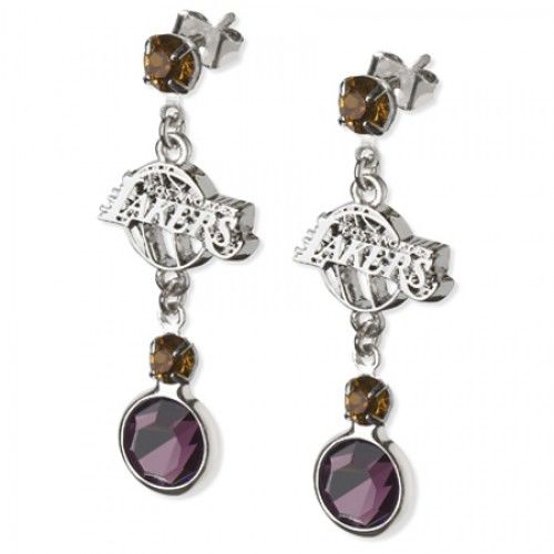 Los Angeles Lakers Earrings Nba Logo W/ Team Colors