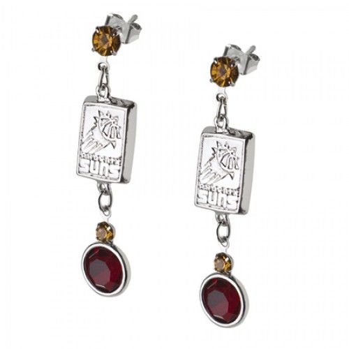 Phoenix Suns Earrings Nba Logo W/ Team Colors