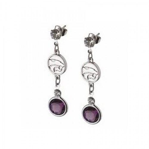 Kansas State Wildcats Earrings Ncaa Logo W/ Team Colors