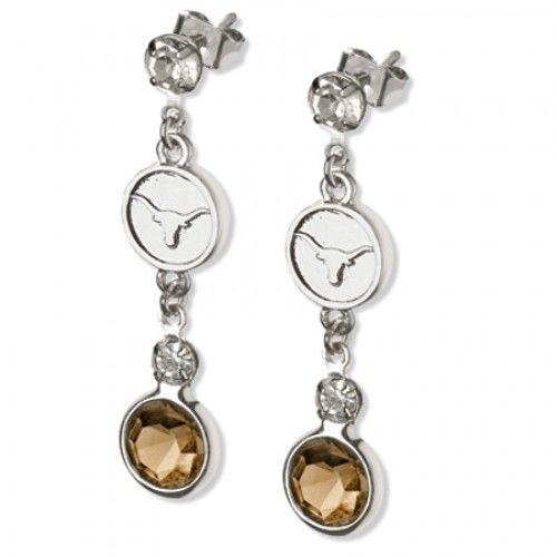 Univ of Texas Earrings Ncaa Logo W/ Team Colors