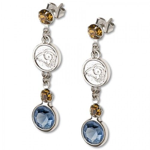 St Louis Rams Earrings Nfl Logo W/ Team Colors