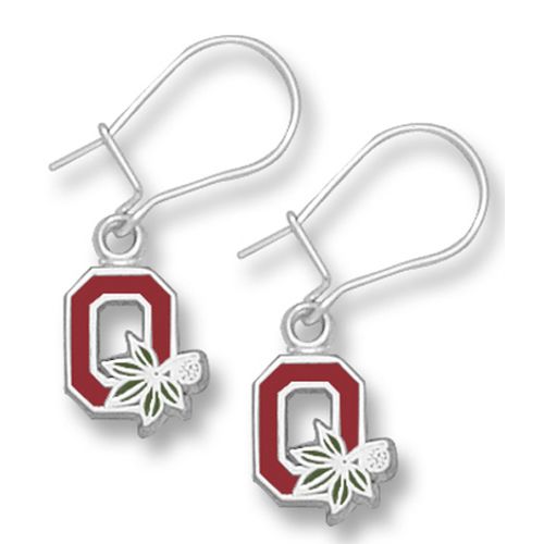 Ohio State University Sterling Silver Dangle Earrings
