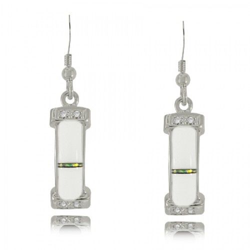 Moonstone Earrings in Sterling Silver W/ Opal - Dangle