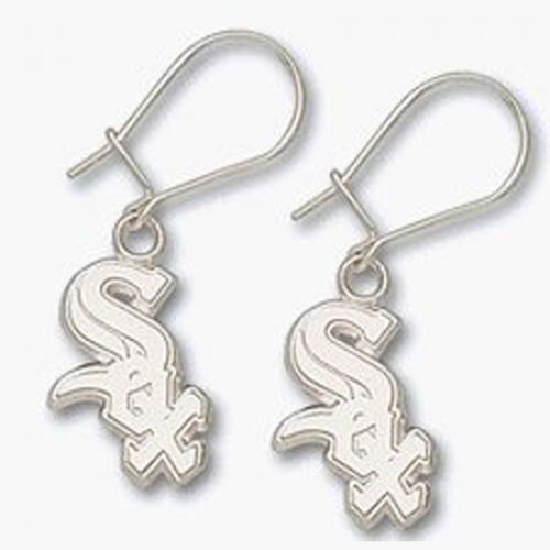 Chicago White Sox Sterling Silver Dangle Earrings