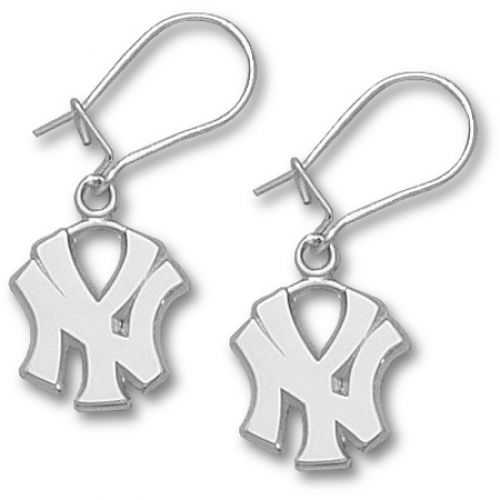 New York Yankees Sterling Silver Dangle Earrings