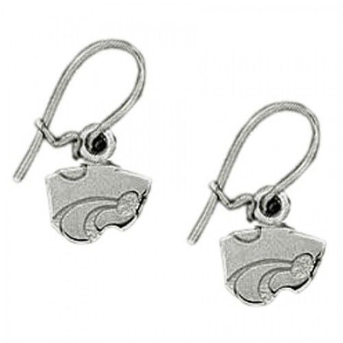 Kansas State Sterling Silver Dangle Earrings