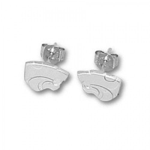 Kansas State Sterling Silver Stud Earrings
