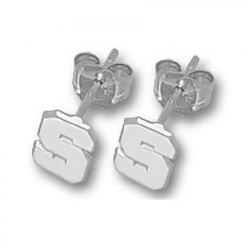 Michigan State Sterling Silver Stud Earrings