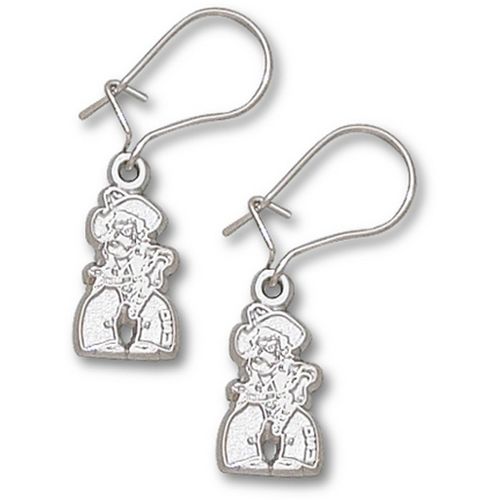 Oklahoma State Sterling Silver Dangle Earrings