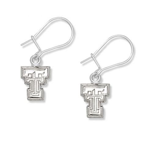Texas Tech Sterling Silver Dangle Earrings