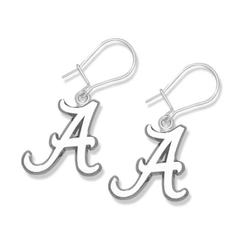 Sterling Silver University of Alabama Dangle Earrings
