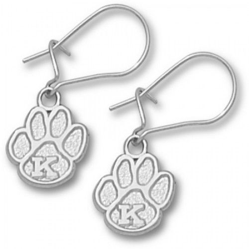 Sterling Silver University of Kentucky Wildcat Dangle Earrings