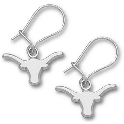 Sterling Silver University of Texas Longhorn Dangle Earrings