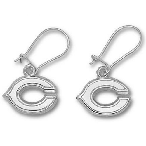 Chicago Bears Sterling Silver Dangle Earrings