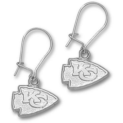 Kansas City Chiefs Sterling Silver Dangle Earrings